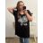 Tunika krátký rukáv dámská nadrozměr (3XL/4XL/5XLONE SIZE) ITALSKá MóDA IM423PLANT