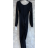 Šaty dlhé elegantný dlhý rukáv dámske (S/M ONE SIZE) TALIANSKA MÓDA IMPMD235399