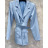Šaty elegantné kabátikové dlhý rukáv dámske (S/M ONE SIZE) TALIANSKA MÓDA IMPMD2310373