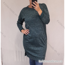 Šaty teplé dlhý rukáv dámska (XL / 3XL ONE SIZE) TALIANSKÁ MÓDA IM4211523/DR
