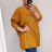 Tričko tunika s príveskom dlhý rukáv dámska (3XL / 5XL ONE SIZE) TALIANSKÁ MÓDA IM321588/DR