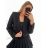 Sako dlhý rukáv dámske (S/M ONE SIZE) TALIANSKA MÓDA IMPLP2386440090/DU S/M čierna