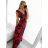 Šaty dlouhé elegantní bez rukávu dámské (S/M ONE SIZE) ITALSKá MODA IM323009-1/DU S/M Černá
