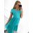Šaty letní volnočasové bavlněné krátký rukáv dámské (S/M/L ONE SIZE) ITALSKÁ MÓDA IMD22472