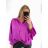 Košeľa elegantná oversize dlhý rukáv dámska (S/M/L ONE SIZE) TALIANSKA MÓDA IM9231012