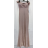 Šaty dlhé elegantné trblietavé s flitrami carmen dámske (S/M ONE SIZE) TALIANSKA MÓDA IMPMD2313680a