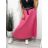 Sukně dlouhá skládaná s páskem dámská (S/M ONE SIZE) ITALSKÁ MÓDA IMM23U6295/DU S/M čierna
