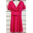 Šaty elegantní společenské krátký rukáv dámské (S/M/L/XL ONE SIZE) ITALSKÁ MÓDA IMPSH2335891V