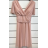 Šaty elegantní společenské krátký rukáv dámské (S/M/L/XL ONE SIZE) ITALSKÁ MÓDA IMPSH2335891V