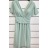 Šaty elegantní společenské krátký rukáv dámské (S/M/L/XL ONE SIZE) ITALSKÁ MÓDA IMPSH2335891V