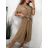 Šaty košeľové krátky rukáv dámske (S/M/L ONE SIZE) TALIANSKÁ MÓDA IMWB23295/DR M / L svetlo modrá