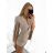 Overal/Šaty elegantné s opaskom dlhý rukáv dámske (S/M ONE SIZE) TALIANSKA MÓDA IMM23m27030/DU1 tmavě růžová