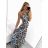 Šaty letné dlhé na ramienka IceCool dámske (S / M ONE SIZE) TALIANSKÁ MÓDA IMM23M5602/DUR S/M čierna