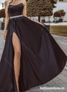 Šaty dlhé elegantné na ramienka dámske (S/M ONE SIZE) TALIANSKA MÓDA IMPCF2322611
