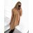 Šaty letné košeľové bez rukávov dámske (S/M ONE SIZE) TALIANSKA MÓDA IMWB23299/DUR S/M béžová