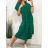 Šaty košeľové krátky rukáv dámske (S/M/L ONE SIZE) TALIANSKÁ MÓDA IMWB23295/DR M / L svetlo modrá