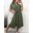 Šaty košeľové krátky rukáv dámske (S/M/L ONE SIZE) TALIANSKÁ MÓDA IMWB23295/DR M / L svetlo modrá