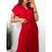 Šaty košeľové krátky rukáv dámske (S/M/L ONE SIZE) TALIANSKÁ MÓDA IMWB23295/DR M / L svetlo modrá