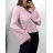 Tričko elegantní dlouhý rukáv dámské (S/M ONE SIZE) ITALSKÁ MÓDA IMPGM234489/DU S/M biela