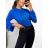 Tričko elegantní dlouhý rukáv dámské (S/M ONE SIZE) ITALSKÁ MÓDA IMPGM234489/DU S/M biela