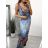 Šaty dlouhé letní icecool bez rukávu dámské (M/L, XL/2XL) AINUOSI ITALSKÁ MODA IMB239911/DU M / L tmavo modrá