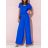 Súprava letná elegantná tunika a nohavice dámska (S/M/L ONE SIZE) TALIANSKA MÓDA IMD23407