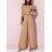 Súprava letná elegantná tunika a nohavice dámska (S/M/L ONE SIZE) TALIANSKA MÓDA IMD23407