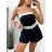 Kraťasy šortky elegantné dámske (SML) TALIANSKA MÓDA IMM23M10460/DU S čierna