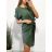Šaty letné elegantný krátky rukáv dámske (S/M ONE SIZE) TALIANSKA MÓDA IMM23M9089/DU