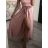 Sukně letní dlouhá saténová dámská (S/M ONE SIZE) ITALSKÁ MÓDA IMM23MS63065/DUR S/M čierna