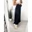 Sukně letní dlouhá saténová dámská (S/M ONE SIZE) ITALSKÁ MÓDA IMM23MS63065/DUR S/M čierna