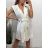 Šaty elegantné kabátikové bez rukávov dámske (S/M ONE SIZE) TALIANSKA MÓDA IMPGM235722