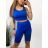 Souprava kraťasy a top bez rukávu dámská (S/M ONE SIZE) ITALSKÁ MÓDA IMPGM2310877/DU S/M čierna