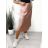 Sukně středně dlouhá dámská (S/M ONE SIZE) ITALSKÁ MÓDA IMPLM22196330050/DU S/M limetková