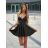 Šaty elegantné spoločenské na ramienka dámske (S/M ONE SIZE) TALIANSKA MÓDA IMPSH23001