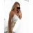 Top croptop na ramínka dámský (S/M ONE SIZE) ITALSKÁ MÓDA IMPGM232348/DU S/M bílá