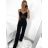 Nohavice dlhé dámske (S/M ONE SIZE) TALIANSKA MÓDA IMPBB23B531/DU S/M čierna