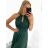 Šaty společenské elegantní letní bez rukávu dámské (S/M ONE SIZE) ITALSKÁ MÓDA IMPSH223590/DUR fuchsiová S/M