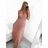 Šaty společenské elegantní letní bez rukávu dámské (S/M ONE SIZE) ITALSKÁ MÓDA IMPSH223590/DUR fuchsiová S/M