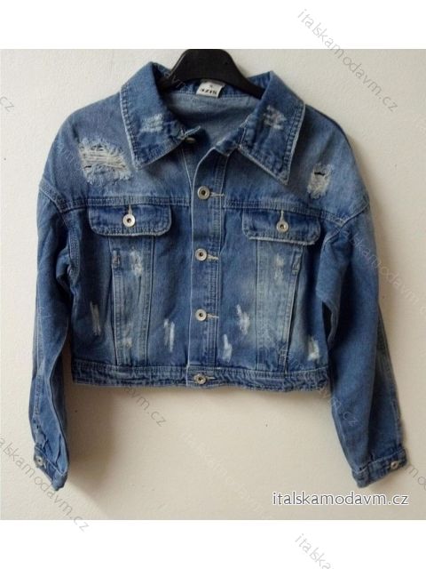 Bunda riflová kratka dámska (s-xl) Talianska móda IM220FL1522