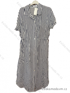 Šaty košeľové krátky rukáv dámske (M/L/XL) TALIANSKA MóDA IM723KNOFL/DU