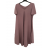 Šaty oversize krátký rukáv dámské nadrozměr (3XL/4XL/5XL ONE SIZE) ITALSKÁ MÓDA IMBM23OVER/DURstarorůžová