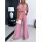 Souprava letní top a kalhoty dámská (S/M ONE SIZE) ITALSKÁ MÓDA IMM23M33319
