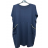 Šaty oversize krátky rukáv dámske nadrozmer (4XL/5XL ONE SIZE) TALIANSKA MÓDA IM423002/DU 4XL / 5XL tmavo modrá