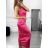 Šaty spoločenské dlhé elegantné na ramienka satén dámske (S/M ONE SIZE) TALIANSKA MÓDA IMPSH236357A/DUR S/M kráľovská modrá