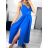 Šaty dlhé letné na ramienka dámske (S/M ONE SIZE) TALIANSKA MÓDA IMM23M56167/DU S/M čierna