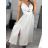 Šaty dlhé letné na ramienka dámske (S/M ONE SIZE) TALIANSKA MÓDA IMM23M56167/DU S/M čierna
