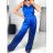 Overal dlhý letný s na ramienka dámsky (S/M ONE SIZE) TALIANSKA MÓDA IMM23M12159/DU S/M čierna