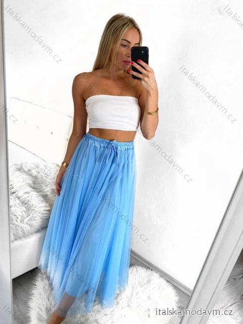 Sukně dlouhá tylová dámská (S/M ONE SIZE) ITALSKÁ MÓDA IMM23M22197