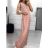 Šaty dlhé letné icecool bez rukávov dámske (M/L-XL/2XL) TALIANSKA MODA IMB237733 XL/2XL svetlo ružová